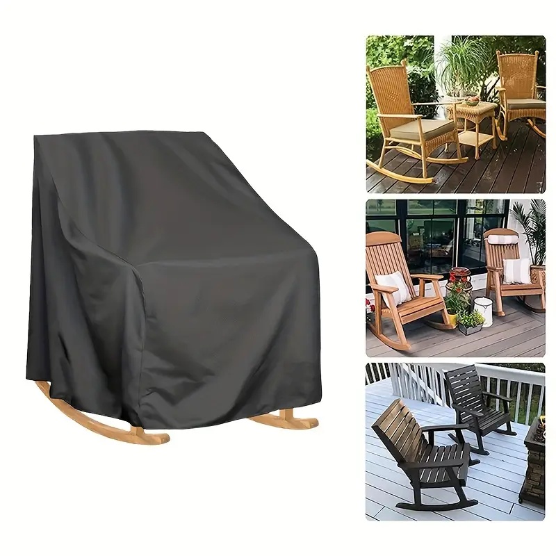 Outdoor Furniture With Covers - Heavy-Duty Oxford Fabric Outdoor Rocking Chair