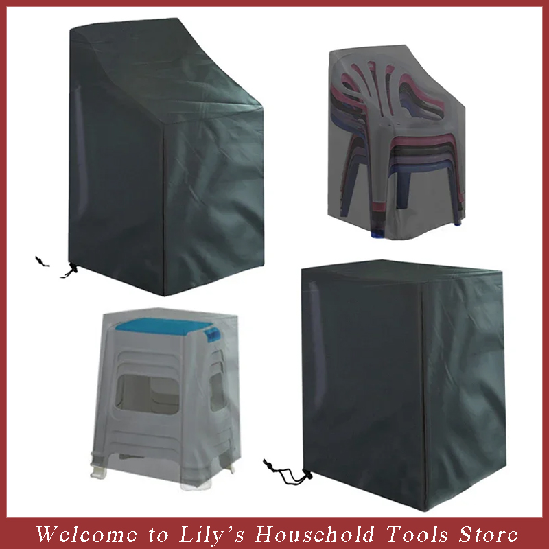 Outdoor Furniture Nearby - Stacked Chair Dust Cover Outdoor Garden