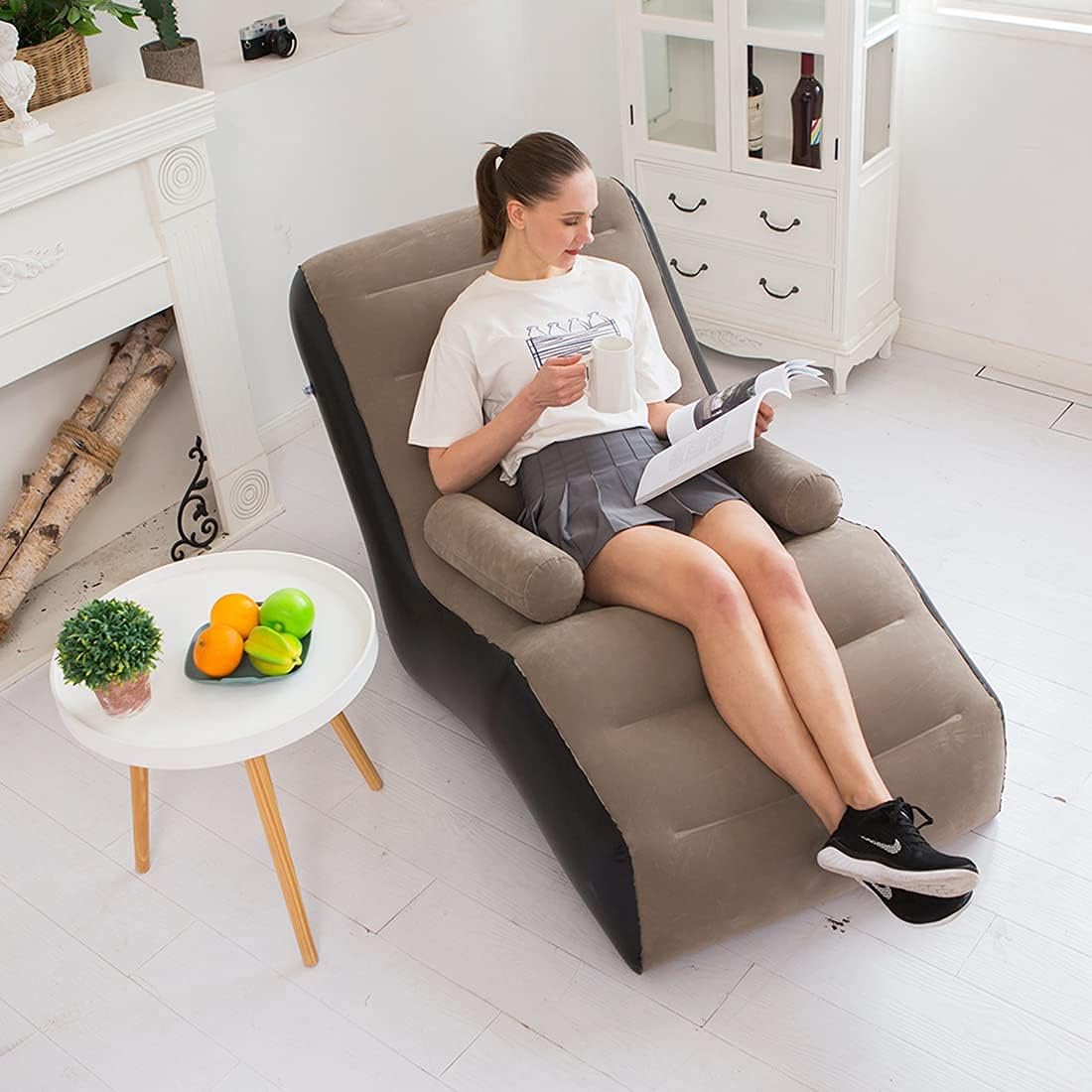 Outdoor Furniture Nearby - Folding Lazy Sofa,Inflatable Lounge Chair Thickened