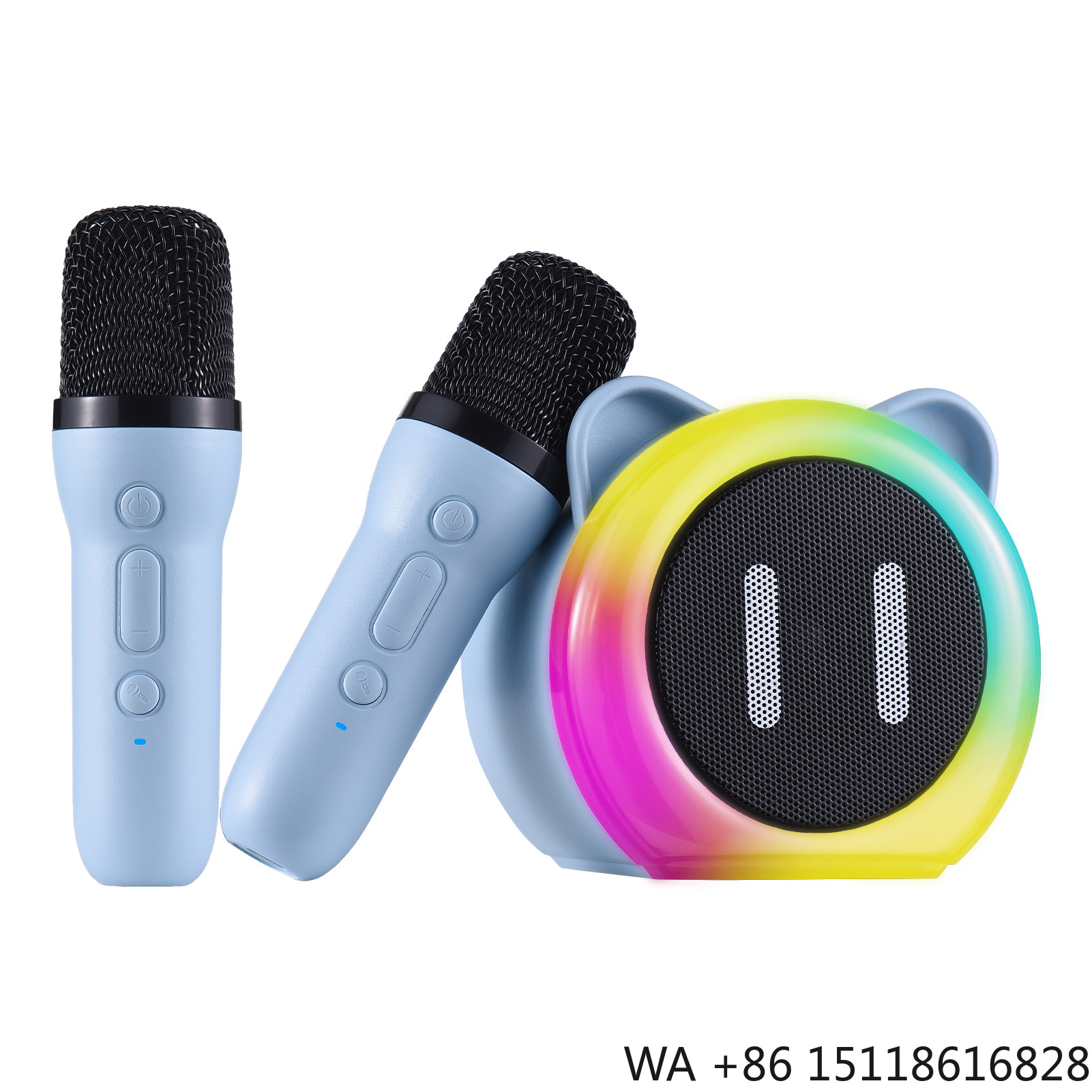 Outdoor Furniture In - Karaoke Machine with 2 Wireless Microphones