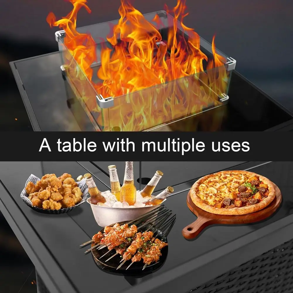 Wicker Outdoor Patio Furniture - Outdoor Furniture Fire Pit Set 评论和价格
