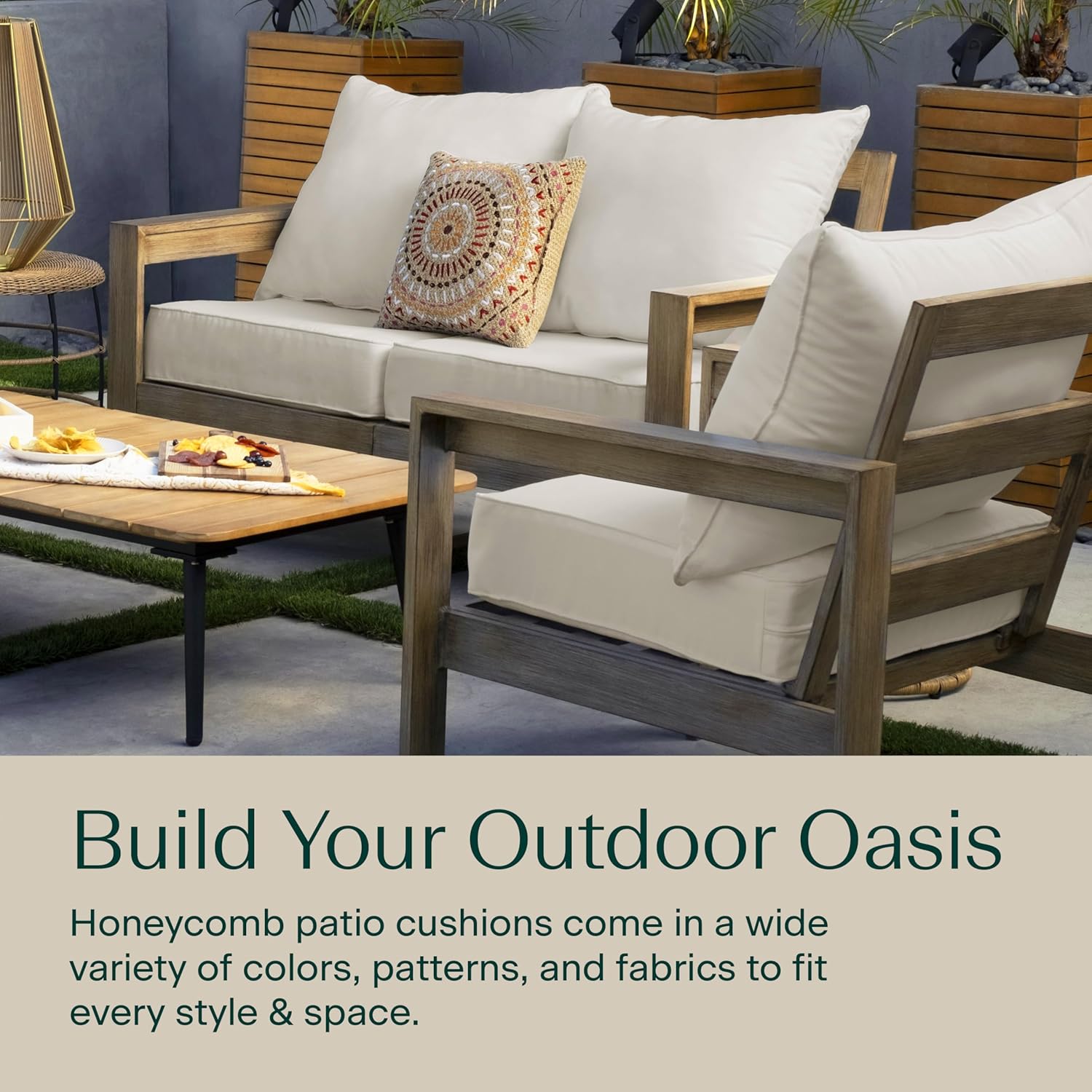 Outdoor Patio Furniture, Solid - Outdoor Furniture Cushion 评论和价格