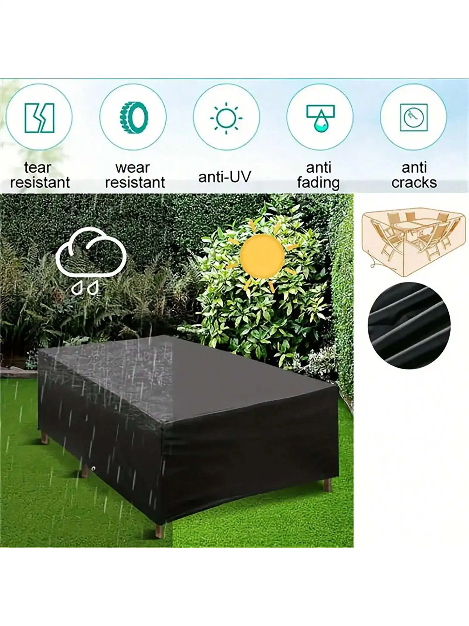 Multi-Size Outdoor Patio Garde - Outdoor Furniture With Covers 评论和价格