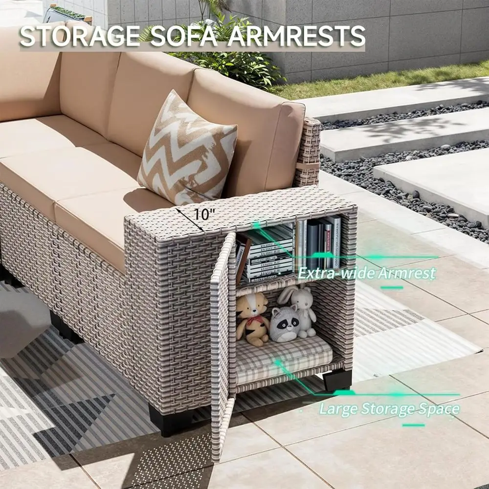 7-Piece Outdoor Patio Furnitur - Outdoor Furniture Fire Pit Set 评论和价格
