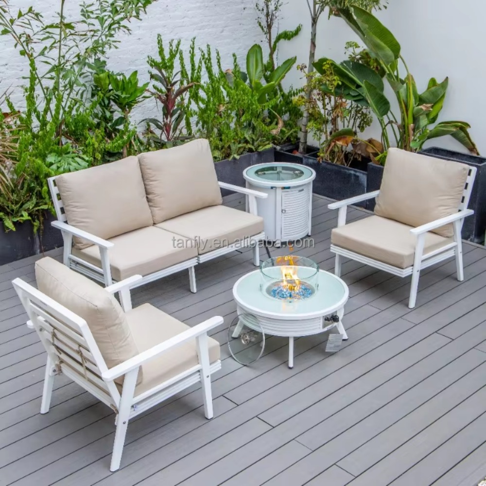 Villa Hotel Outdoor Furniture  - Outdoor Furniture Fire Pit Set 评论和价格