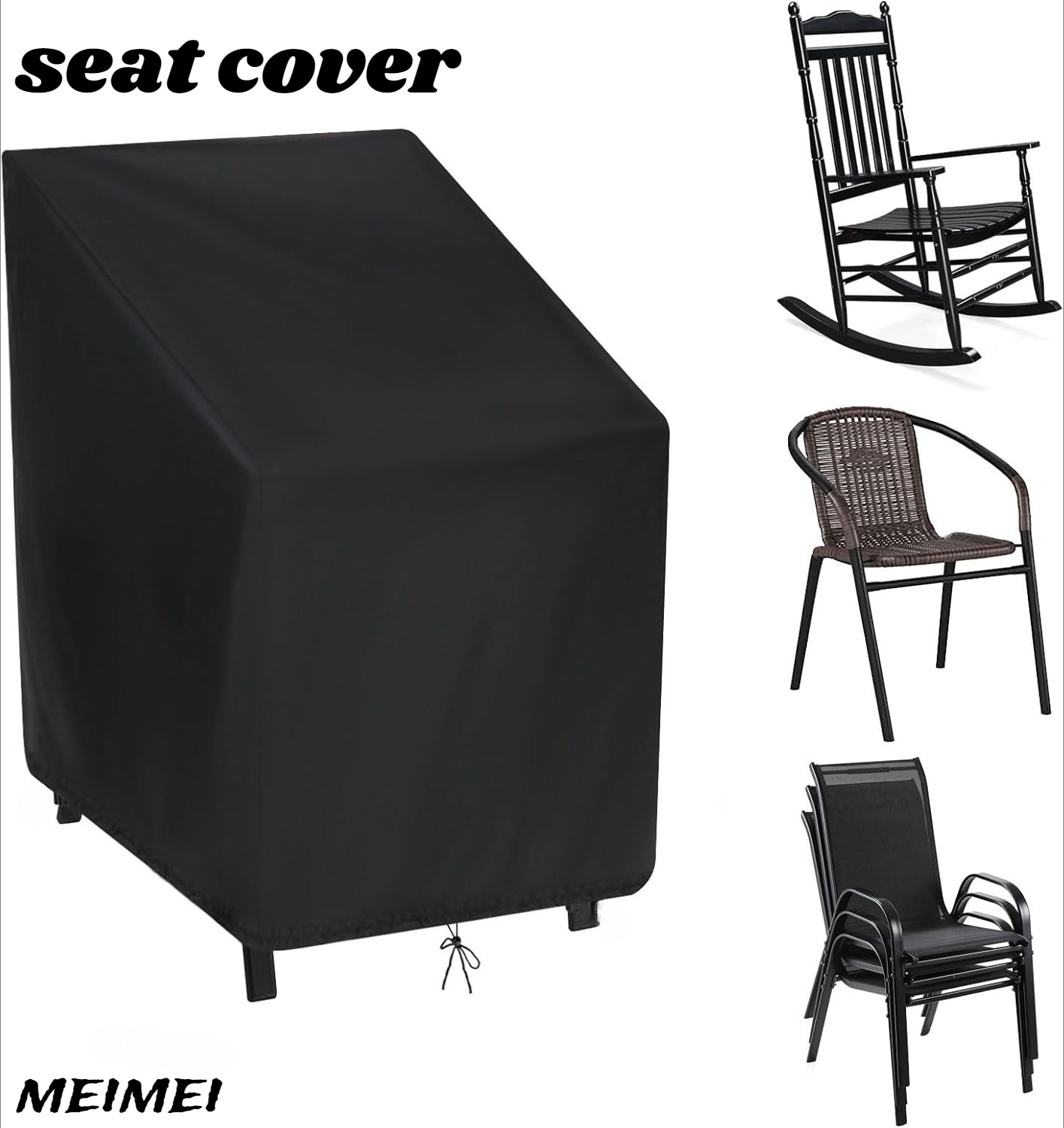 Stacked Chair Dust Cover Stora - Outdoor Furniture With Covers 评论和价格
