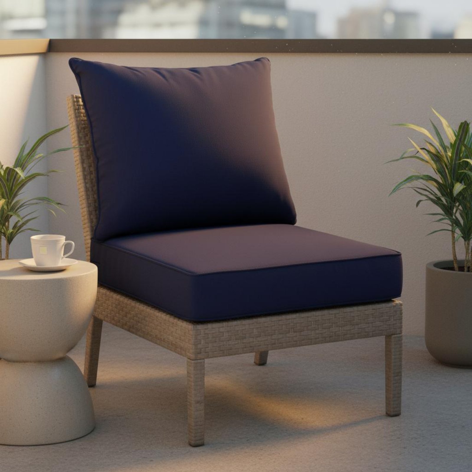 Patio Chair Pad Hidden Closure - Outdoor Furniture Cushion 评论和价格