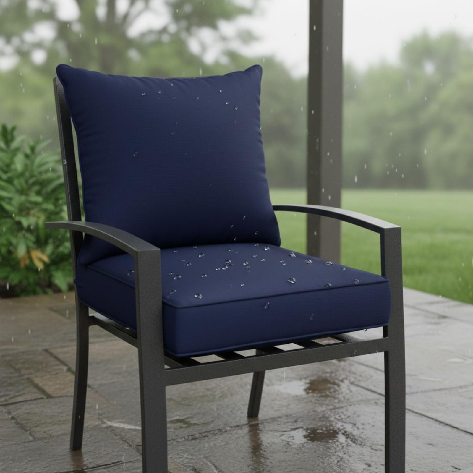 Patio Chair Pad Hidden Closure - Outdoor Furniture Cushion 评论和价格